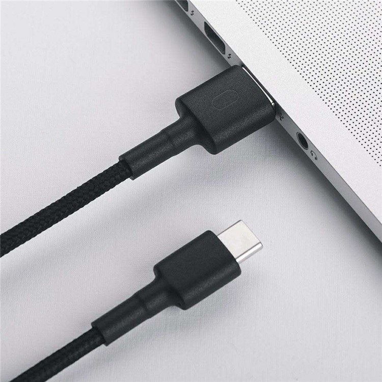 Cable de Carga de Sincronización de Datos Trenzados de Xiaomi USB a Type-c, 100 cm - Negro-4