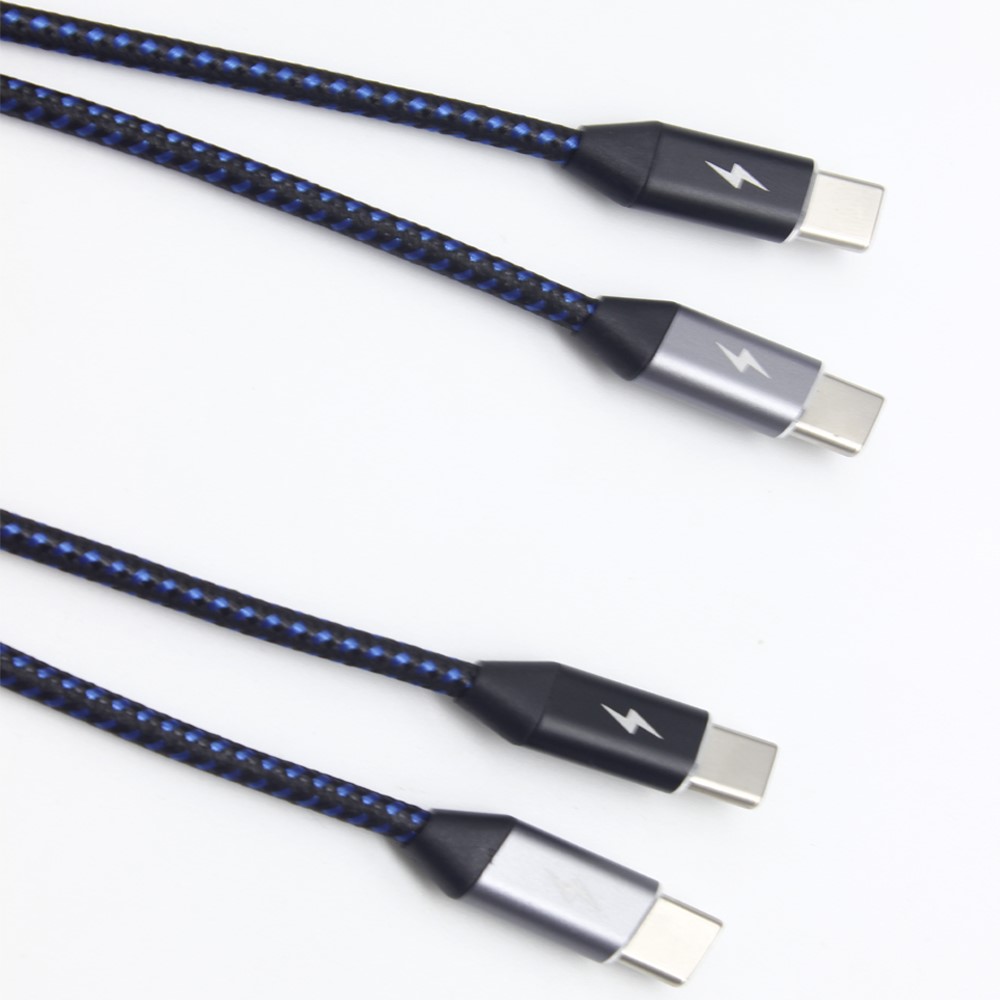 100cm USB C to USB C Cable 10Gbps Data Sync USB 3.1 Braided Charging Cord-5