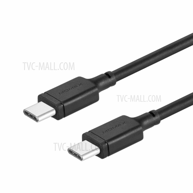 MOMAX 1m USB-C to USB-C 100W Cable Fast Charging Cord for MacBook Pro Samsung Galaxy Note 20 - Black-2
