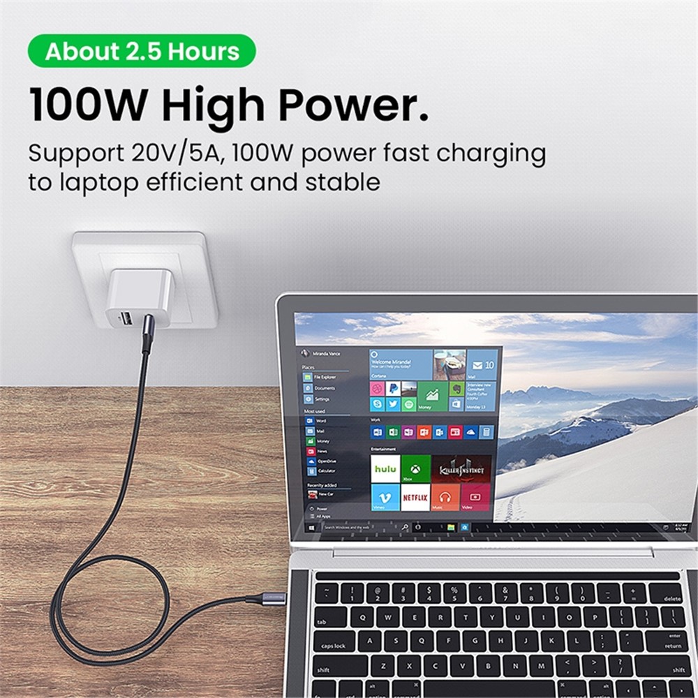 1.5m Type-C to Type-C Cable Data Sync Charging Braided Cord-5