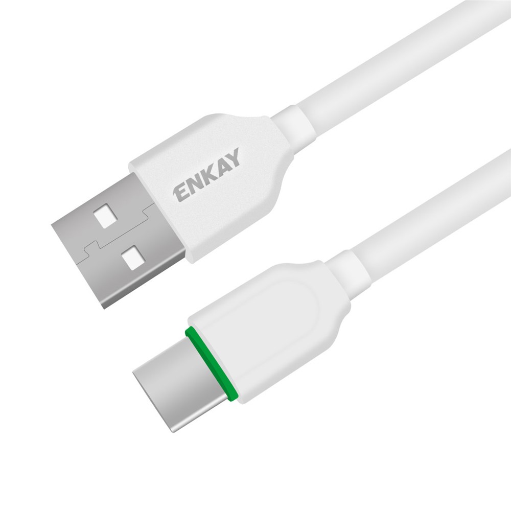 ENKAY ENK-CB106 1m USB 2.0 to Type-C 3A TPE Fast Charging Data Cable Cord for Mobile Phone Tablet-2
