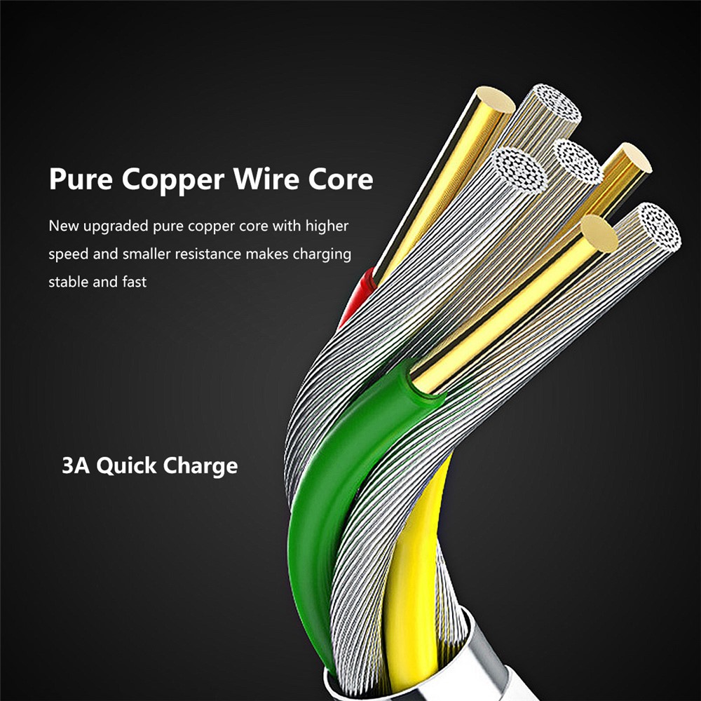 ENKAY ENK-CB106 1m USB 2.0 to Type-C 3A TPE Fast Charging Data Cable Cord for Mobile Phone Tablet-5
