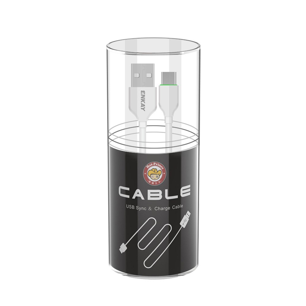 ENKAY ENK-CB106 1m USB 2.0 to Type-C 3A TPE Fast Charging Data Cable Cord for Mobile Phone Tablet-7