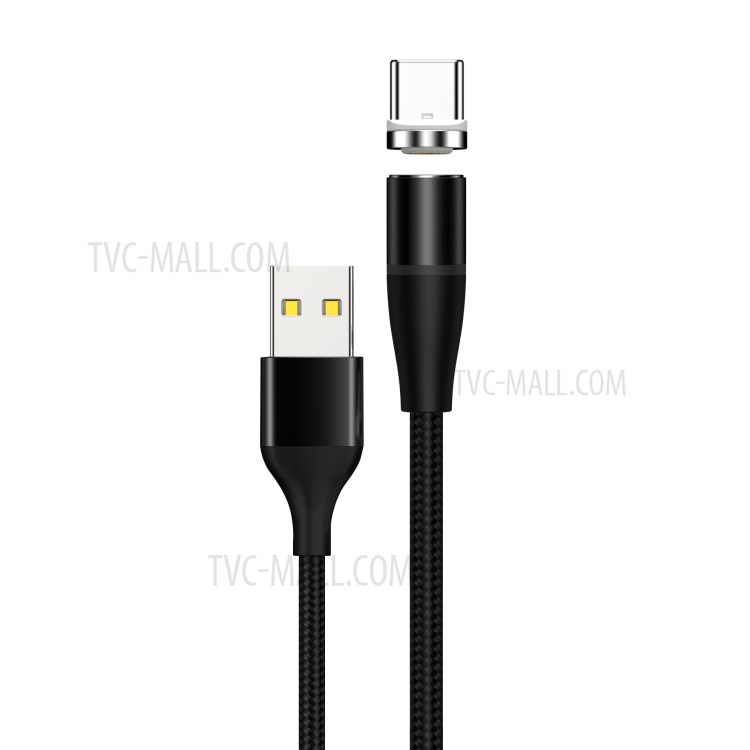 LETANG LT-TPC-23 3A Fast Charging Magnetic Type C Nylon Braided Data Cable 1m-6