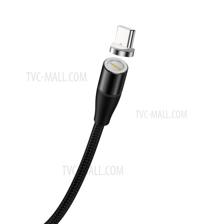 LETANG LT-TPC-23 3A Fast Charging Magnetic Type C Nylon Braided Data Cable 1m-7