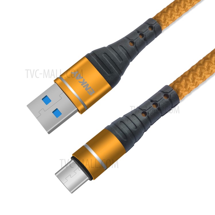 ENKAY ENK-CB308 3A USB 3.0 to Micro USB Data Sync Fast Charging Cable Cord 1m for Huawei Xiaomi - Gold-2