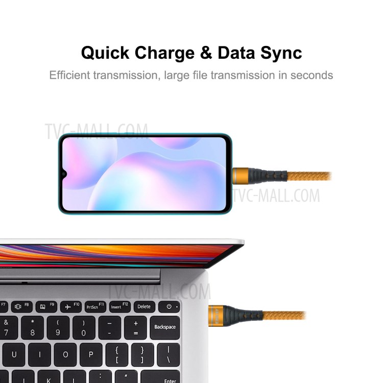 ENKAY ENK-CB308 3A USB 3.0 to Micro USB Data Sync Fast Charging Cable Cord 1m for Huawei Xiaomi - Gold-3