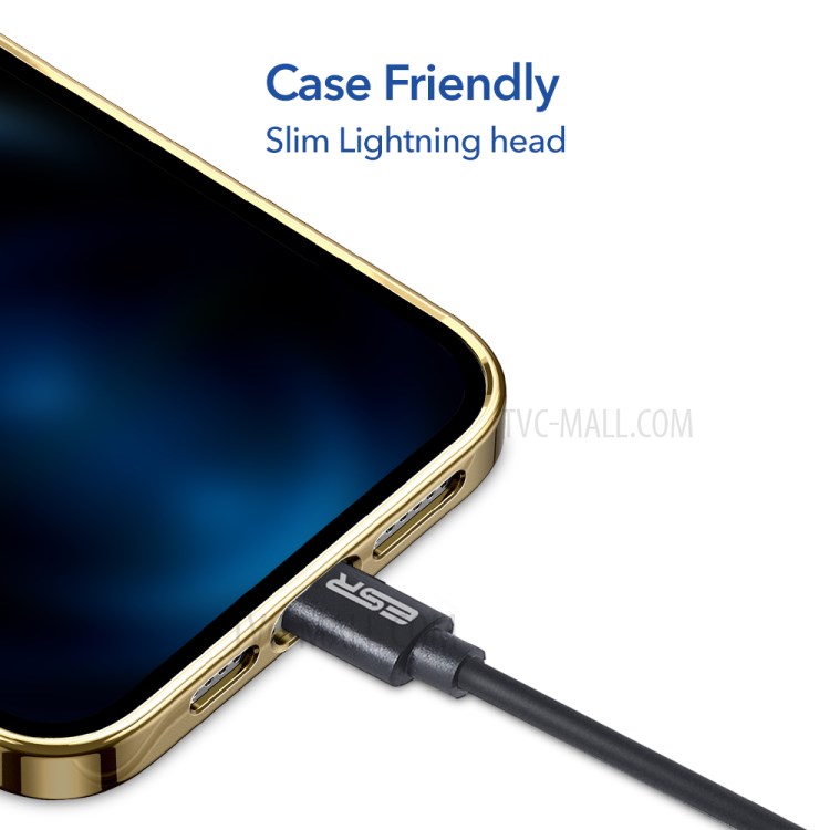 ESR 1.2m High Life Span TPE Lightning Charging Cable with MFi Certificate-5