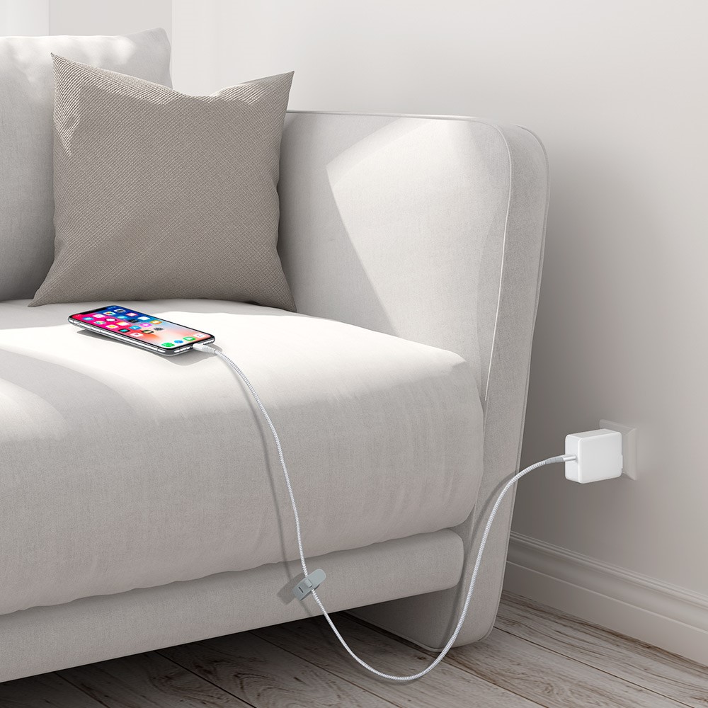 ESR 1m USB-C to Lightning Braided Nylon Cable with MFi Certificate - White-8