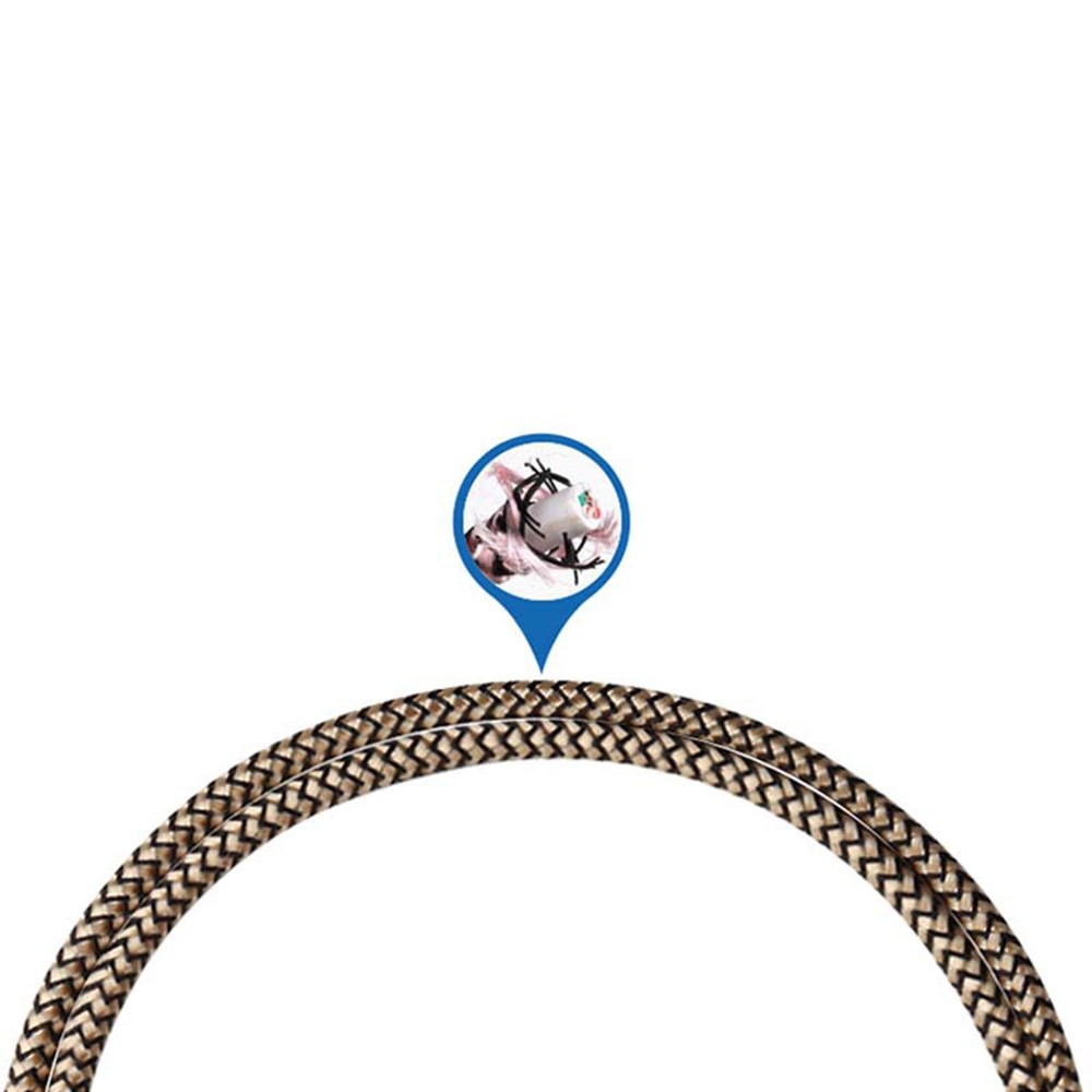 1m Type-C 2A Fast Charging Mobile Phone Charging Cable Zinc Alloy Plug Cord with LED Light-5