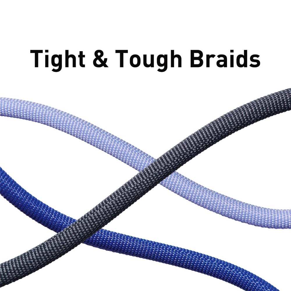 BASEUS Crystal Shine Series 2m 100W Fast Charging Data Cable Type-C to Type-C Braided Cord - Black-2