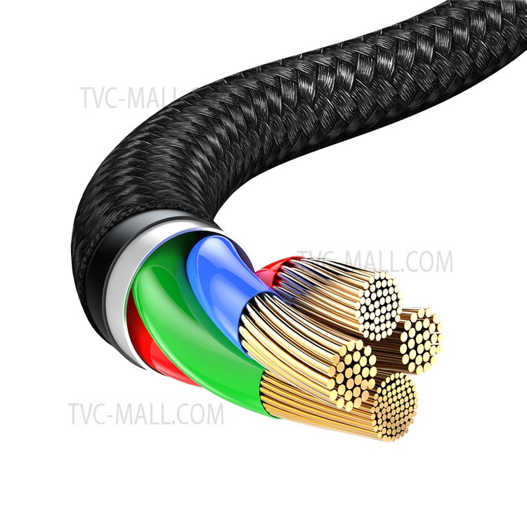 BASEUS Rapid Series 3-in-1 Cable 1.2m iP+Micro+Type-C Data Cord - Black-9