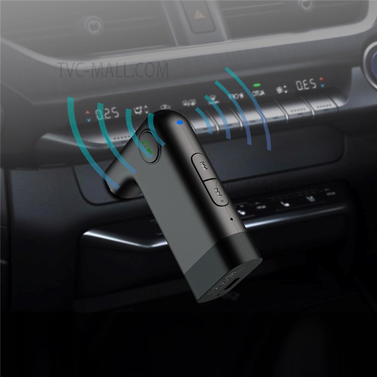 WIWU YP05 3.5mm AUX Bluetooth Receiver Portable Lightweight Wireless Adapter Receiver for Car Speaker Mobile Phone-8
