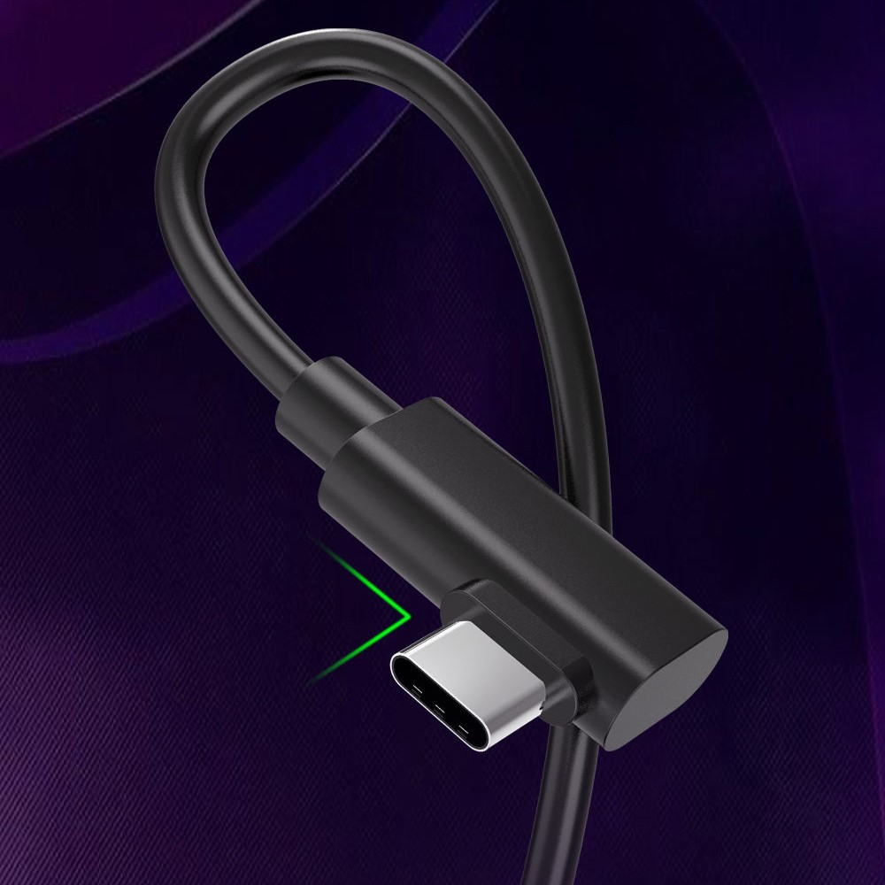 VR Headset Cable for VR Quest 2 5m 90 Degree Right Angle USB 3.2 Gen1 Type-C Cable Support Fast Charging 5Gbps Sync Data-6