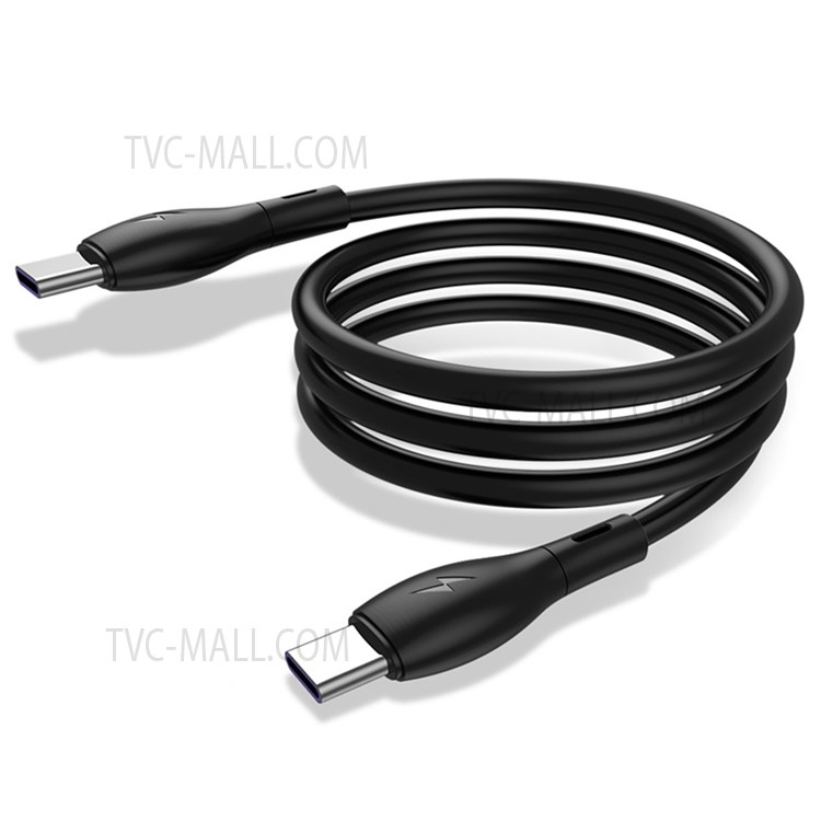 KUULAA KL-X29 3A Type-C Cable Fast Charging Cord Soft TPE 60W Data Cable, 1m-1