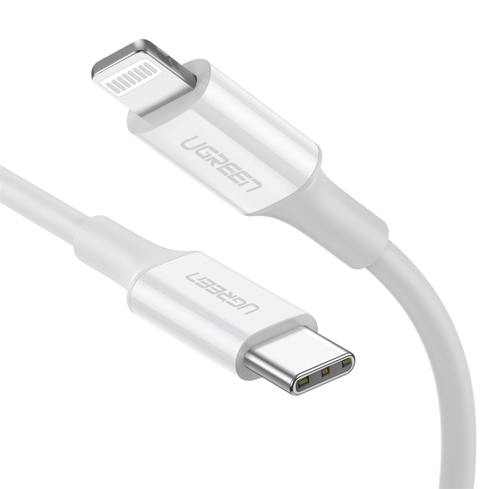 UGREEN 0.5m 3A PD Fast Charging Wire MFI Certified Type-C to Lightning 480Mbps High Speed Data Cable-1
