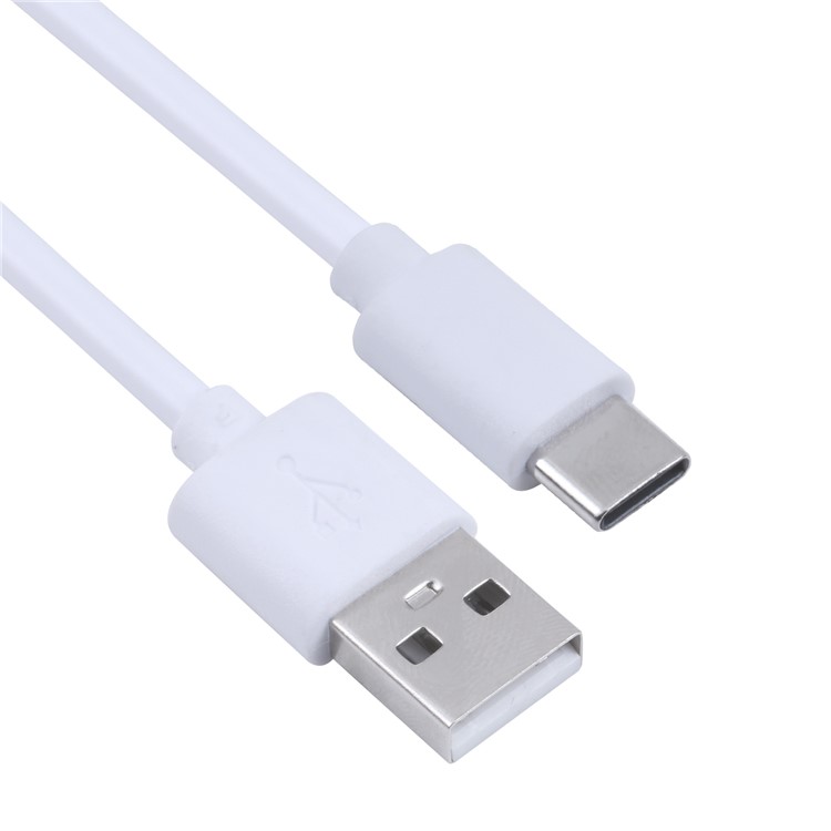 100 cm USB Zum Typ-c-kupfer-kernladungskabel Für Samsung Xiaomi Huawei Handy Ladekabel - Weiß-2