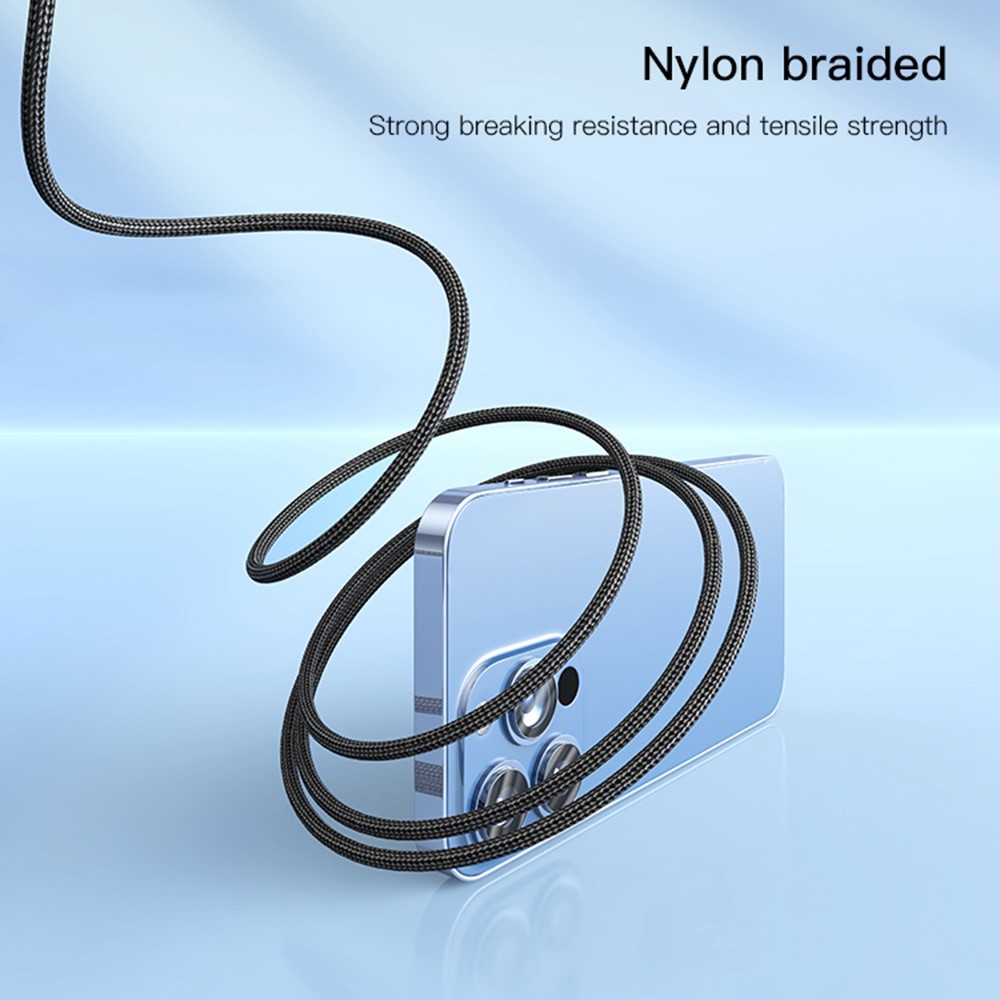 YESIDO CA96 USB C to USB C Data Cable PD 60W Type-C Nylon Braided Charger Cord-8
