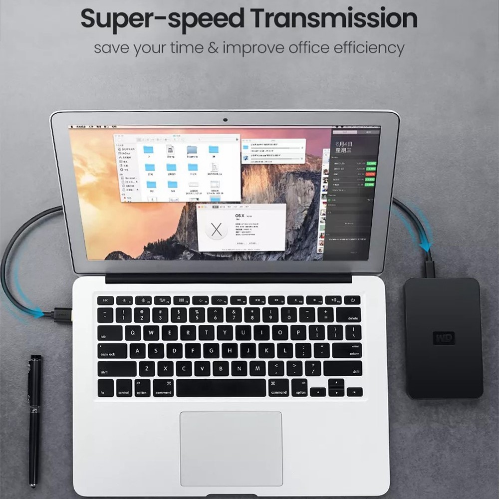 UGREEN 10386 3m USB-A to 5Pin Mini-USB Fast Data Transmission Cord Charging Cable for Car DVR / Digital Camera / Hard Drive-3