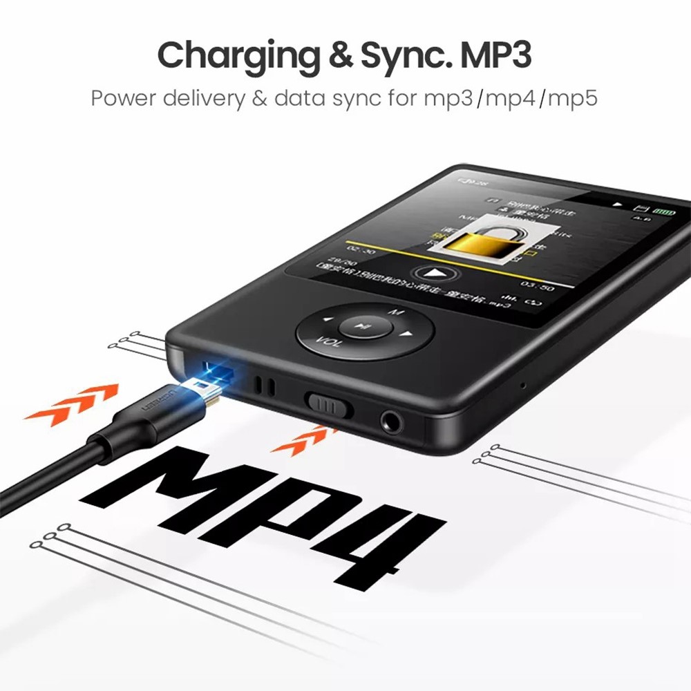 UGREEN 10354 0.5m USB-A Male to 5Pin Mini-USB Male Charging Cable Data Cord for Digital Cameras / MP3 / MP4 Player-8