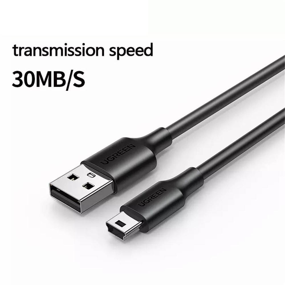 UGREEN 10355 1m USB-A Male to 5Pin Mini-USB Male Charging Cable 480Mbps Data Cord for Digital Cameras / MP3 / MP4 / Car DVR-2
