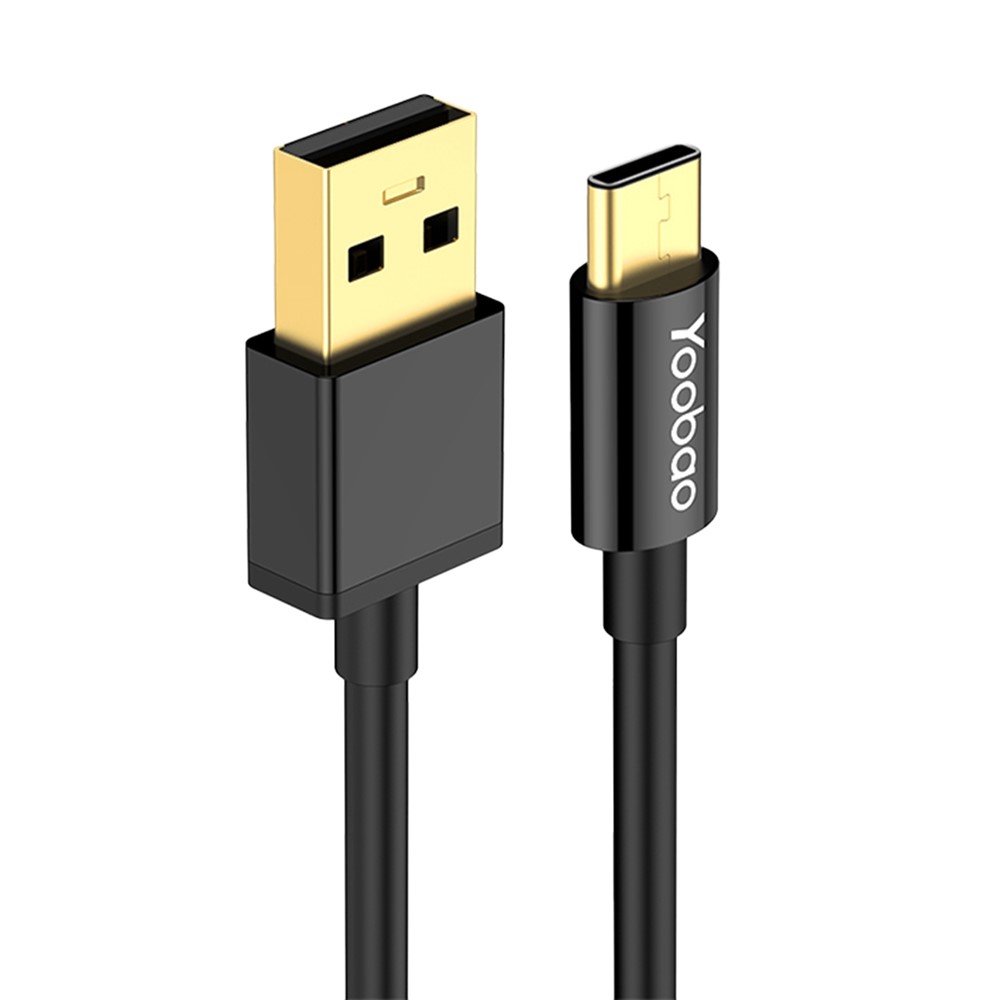 Yoobao V16 0.3m TPE Shell USB a Tipo C Cable de Transmisión de Datos de Cable de Carga Rápida