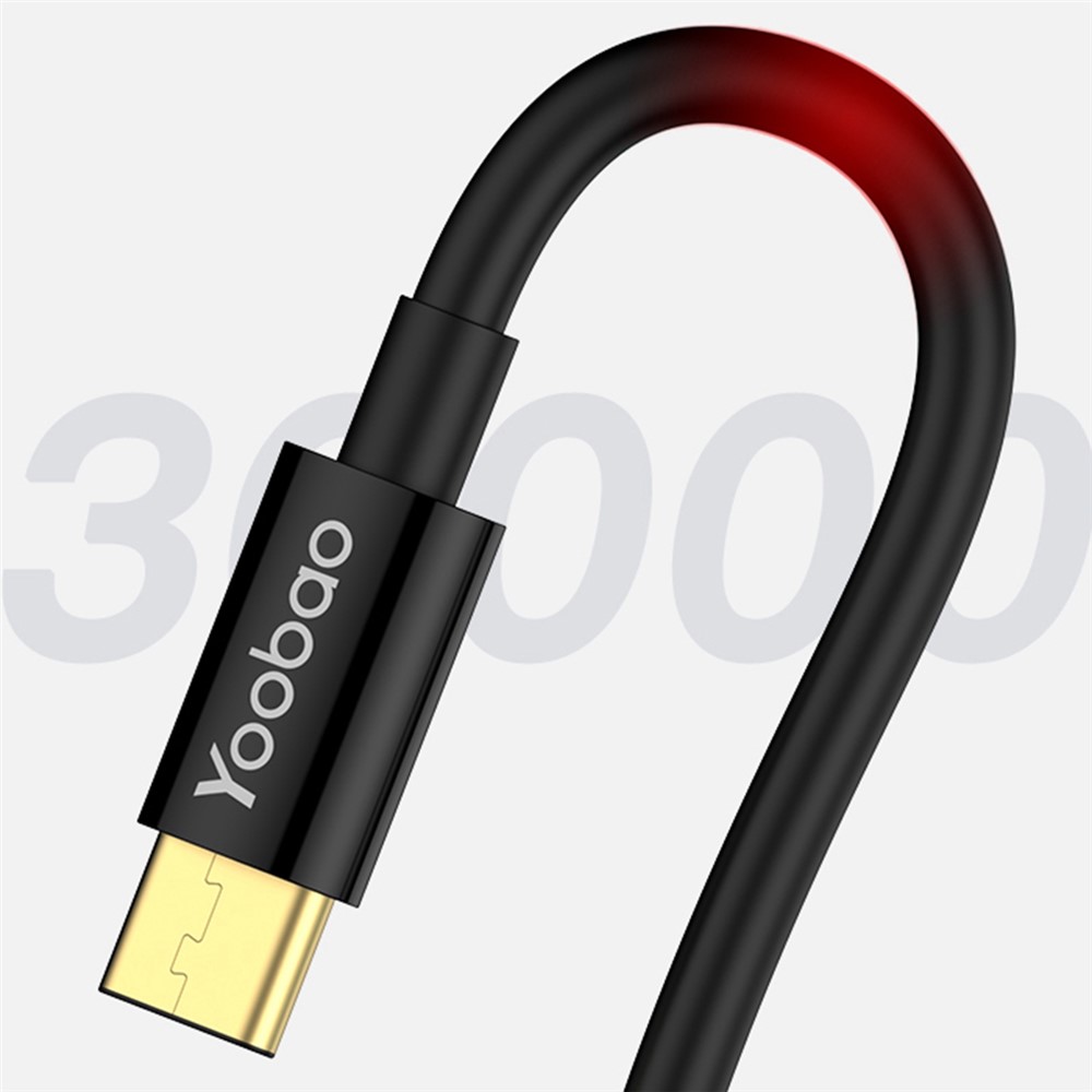 Yoobao V16 0.3m TPE Shell USB a Tipo C Cable de Transmisión de Datos de Cable de Carga Rápida