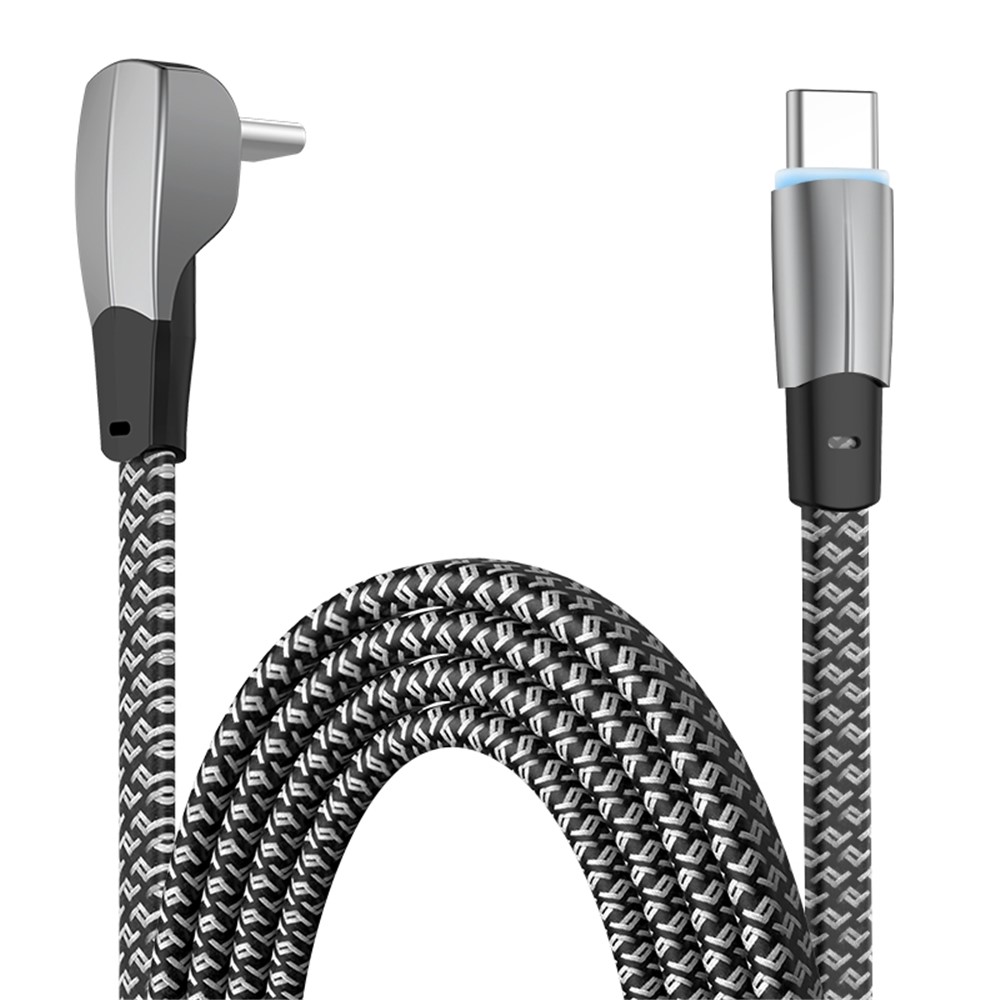 1.2m Elbow Design Dual Type C Highspeed 3A Fast Charging Cable 480Mbps