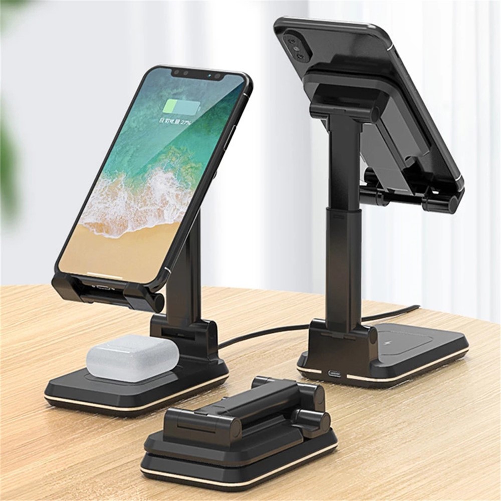 Wholesale 10W Foldable Cell Phone Wireless Charging Stand with
