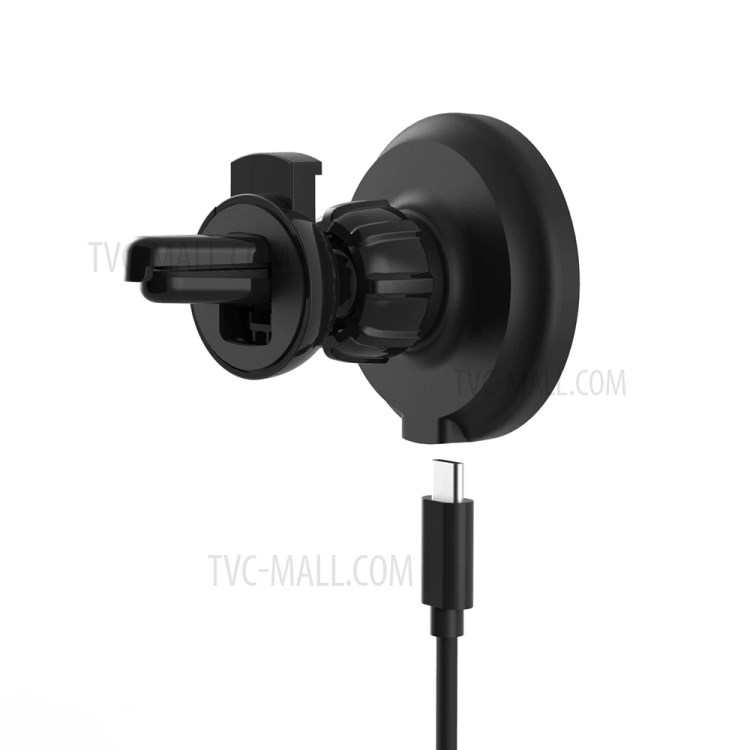 Wireless Car Charger Mount Pad Magsafe Fast Charging Magnetic Air Vent Phone Holder for iPhone 12/12 mini/12 Pro/12 Pro Max-11