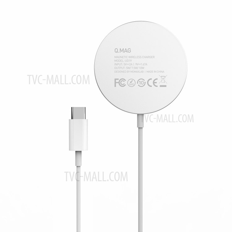 MOMAX Q.MAG Magnetic Wireless Charger Phone Fast Charging Pad for iPhone 12 Series - Blue-10