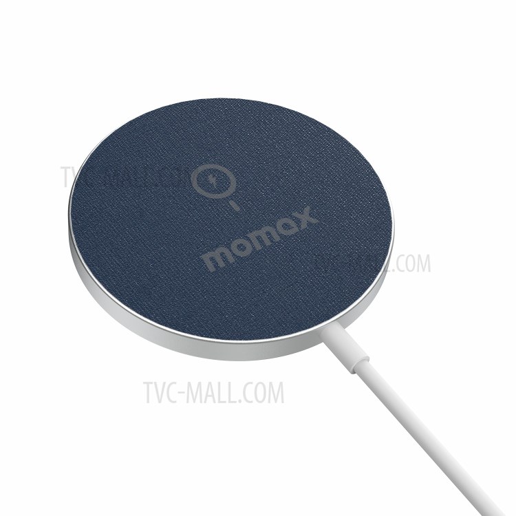 MOMAX Q.MAG Magnetic Wireless Charger Phone Fast Charging Pad for iPhone 12 Series - Blue-7