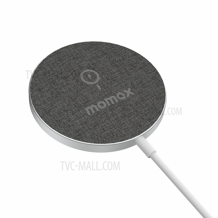 Momax Q. MAG Magnetic Wireless Charger Téléphone Fast Chargement Pad Pour IPhone 12 Series - Gris Foncé-7