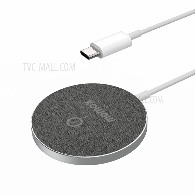 Momax Q. MAG Magnetic Wireless Charger Téléphone Fast Chargement Pad Pour IPhone 12 Series - Gris Foncé-8