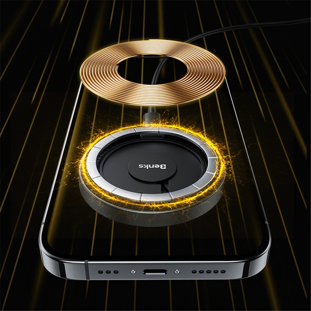 BENKS W09 Transparent Magnetic Wireless Charger Phone Fast Charging Pad-5