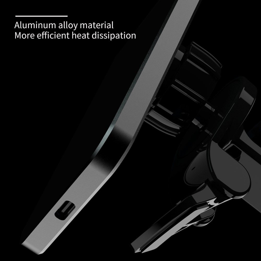T11 Magnetic Car Wireless Charger for iPhone 13 / 12 Series 15W Fast Charging Stand Transparent Air Vent Mount Charger-6