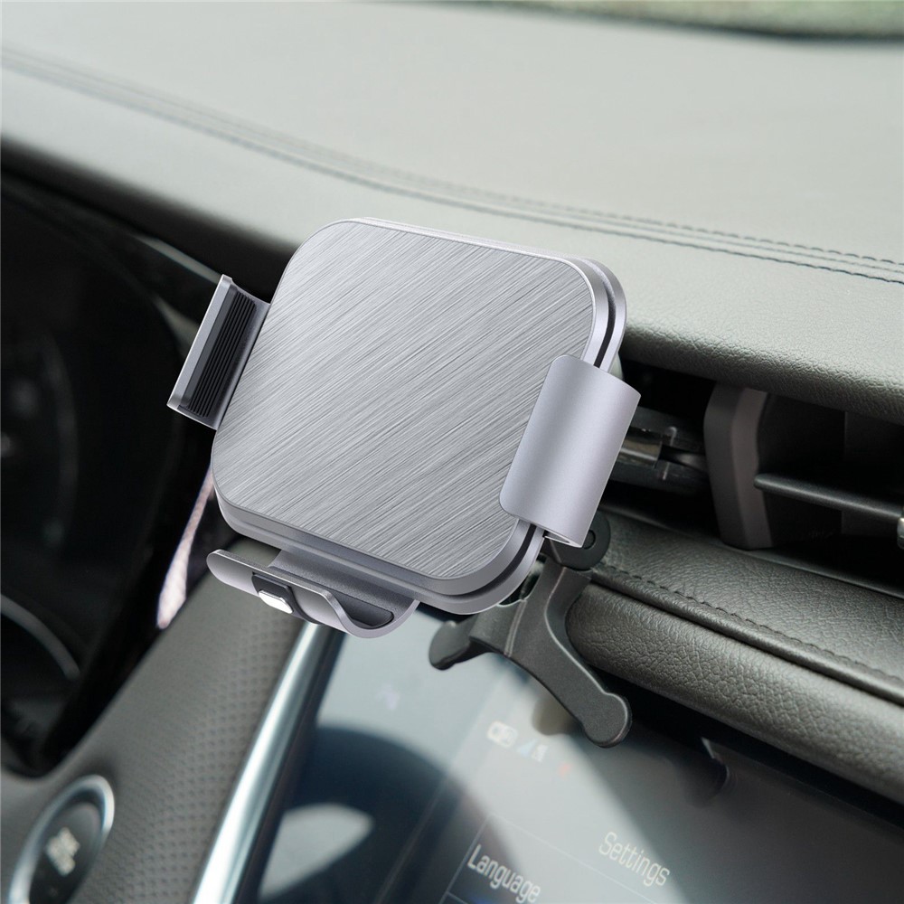 S8 Car Holder Foldable Phone Clamp Mount Coil Electromagnetic Induction Wireless Charger for Samsung Galaxy Fold / Huawei Mate X-5