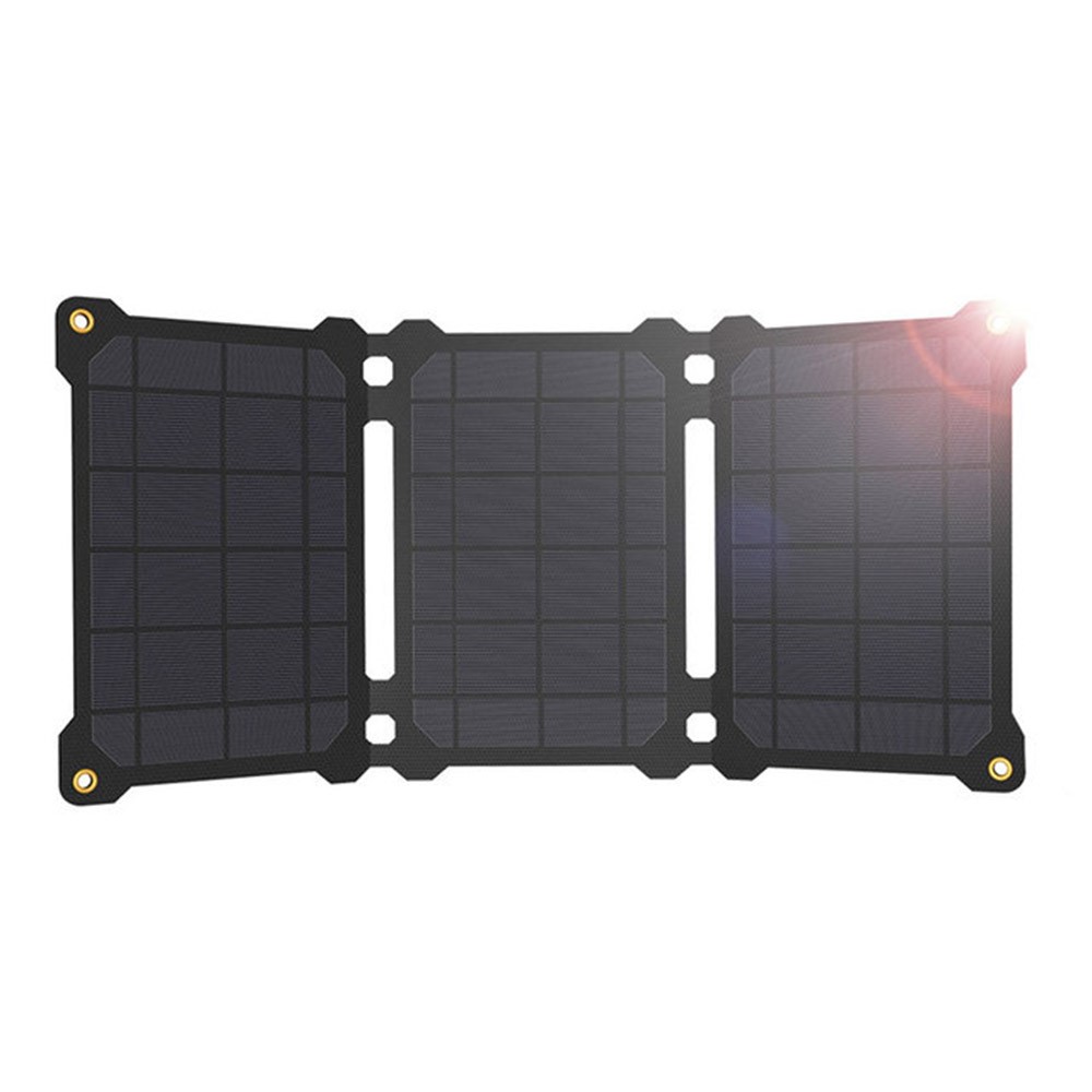 ALLPOWERS AP-ES-004-BLA-NEW 21W Foldable Solar Panel Portable Outdoor Power Generator Dual USB Charger-8