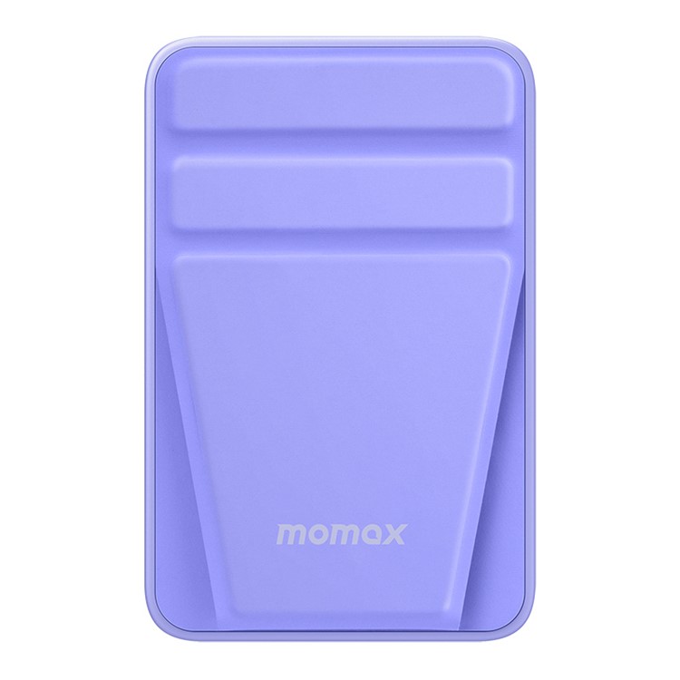 MOMAX q. Mag Power9 5000mah Batterie Externe Externe Banque D'alimentation Sans Fil Magnétique Chargeur Portable de Sortie USB-C Avec Support - Violet