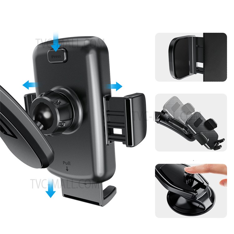 Car Dashboard Windshield Mobile Phone Holder Suction Cup Hands-free GPS Mount-4