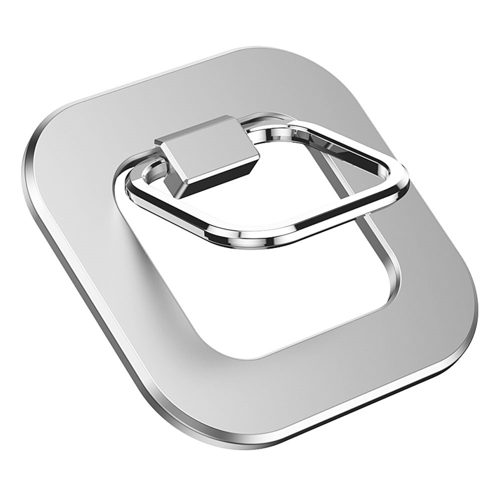 Magnetic Desktop Phone Mount Cell Phone Ring Finger Kickstand Compatible for MagSafe iPhone 12 13 - Silver-2
