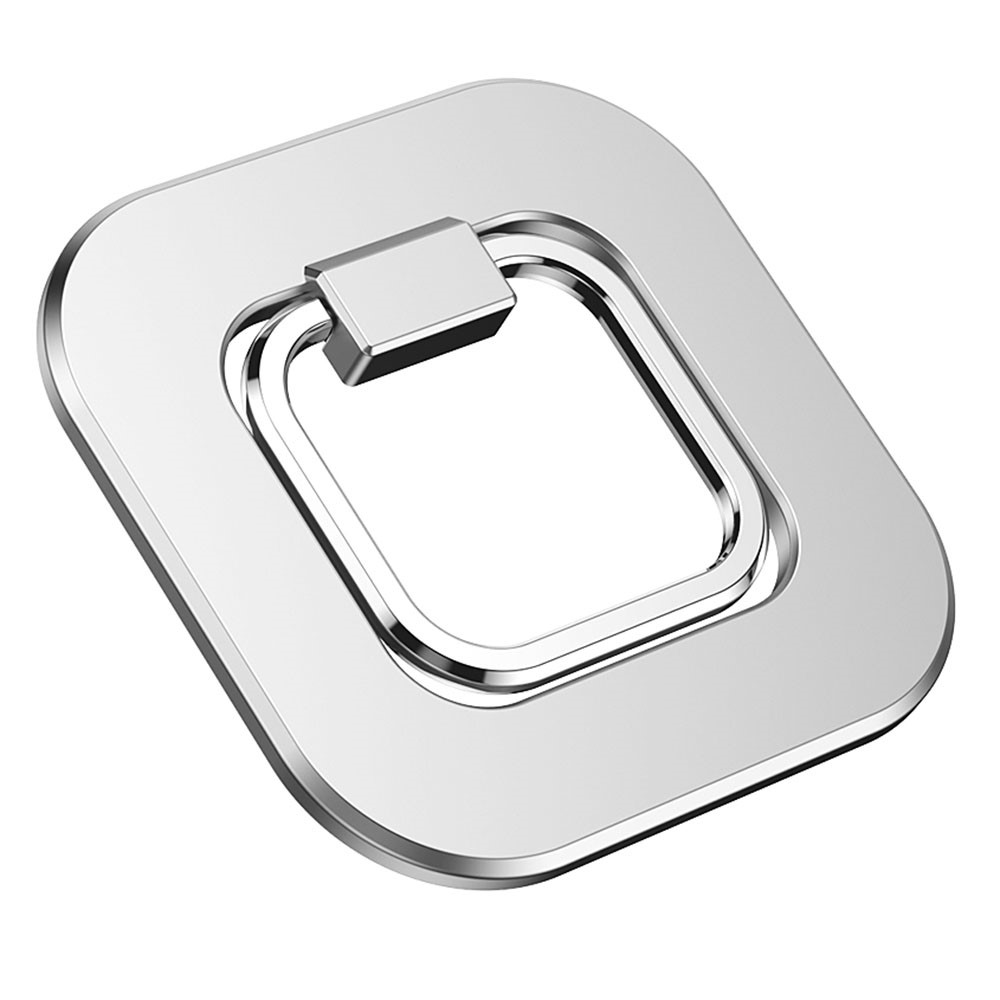 Magnetic Desktop Phone Mount Cell Phone Ring Finger Kickstand Compatible for MagSafe iPhone 12 13 - Silver-3