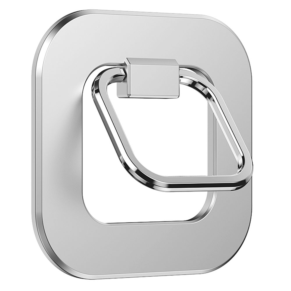 Magnetic Desktop Phone Mount Cell Phone Ring Finger Kickstand Compatible for MagSafe iPhone 12 13 - Silver-4