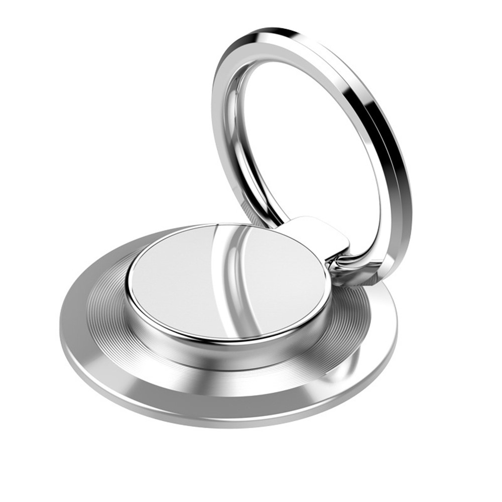 Stainless Steel Mobile Phone Metal Ring Buckle Rotatable Adhesive Cellphone Kickstand Support Car Magnetic Stand-2