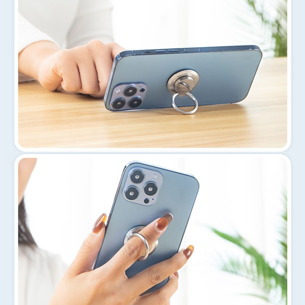 Stainless Steel Mobile Phone Metal Ring Buckle Rotatable Adhesive Cellphone Kickstand Support Car Magnetic Stand-9