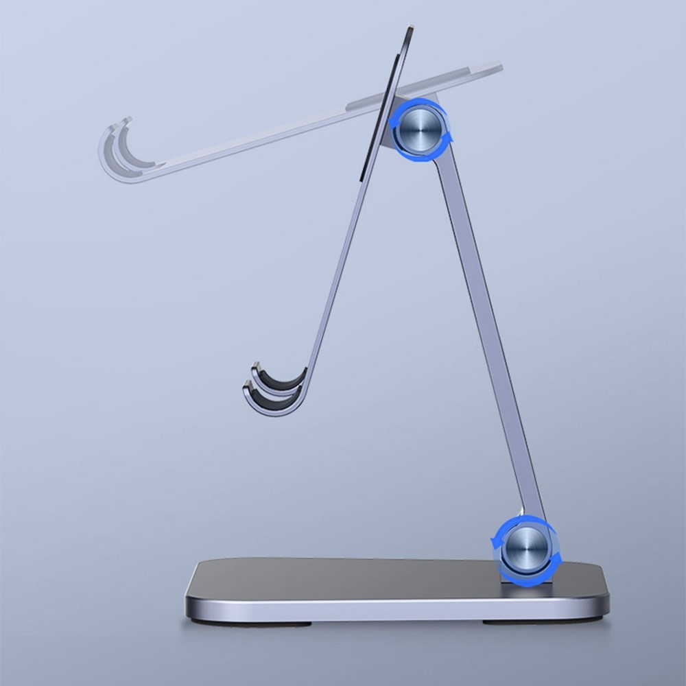 XIAOTIAN X22 Height and Angle Adjustable Mobile Phone Holder Folding Desktop Bracket Stand, Size S - Dark Grey-4