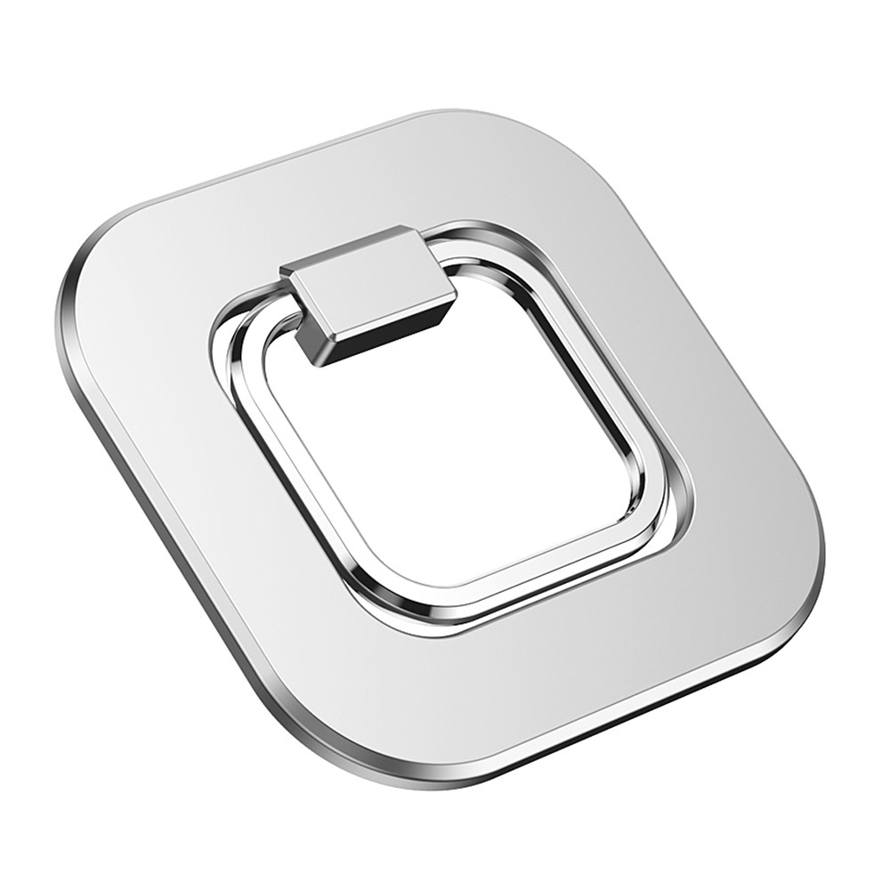 Powerful Magnetic Desktop Phone Mount Cell Phone Ring Finger Kickstand - Silver-3