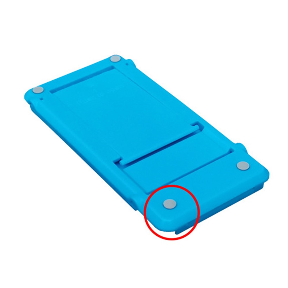 Universal Foldable Mobile Phone Desktop Bracket Plastic Cellphone Holder Stand - Blue-5
