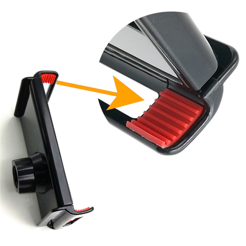 Mobile Phone Retractable Panel Holder Cellphone Fixing Clip for 17mm Ball Head - Black-4