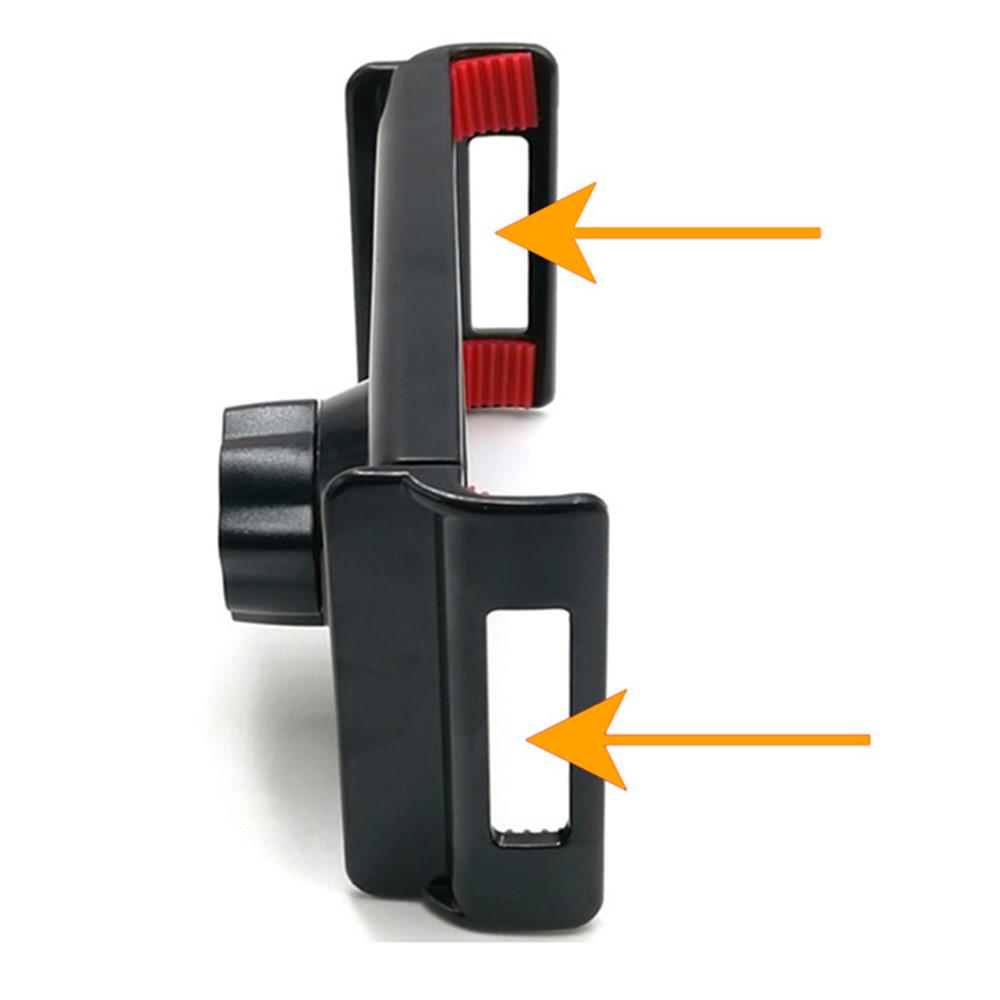 Mobile Phone Retractable Panel Holder Cellphone Fixing Clip for 17mm Ball Head - Black-5